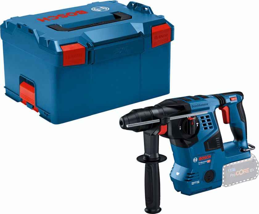 Professional GBH 18V-28 C solo SDS-Plus batteridrevet borehammer 18 V Li-Ion uten batteri, uten lader, inkl. koffert (0611920001) - Uten batter
