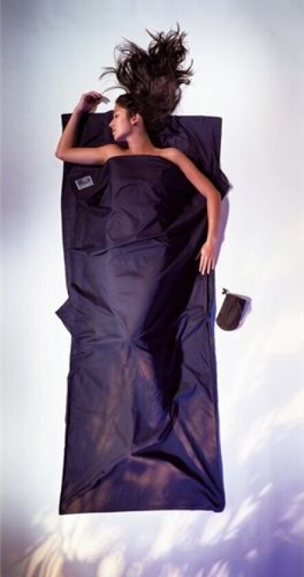 TRAVELSHEET, 100% ÄGYPT. BAUMWOLLE  BLAU