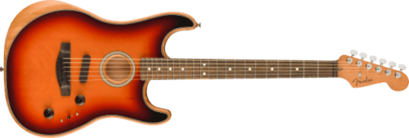 American Acoustasonic Stratocaster elektrisk gitar