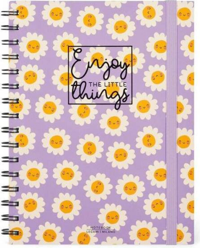 Notatbok A5 Spiral "Enjoy The Little Things" Fra