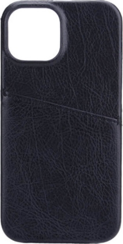 iPhone 13 Mini Collection Skinn Bakdeksel med Kortlomme - Svart