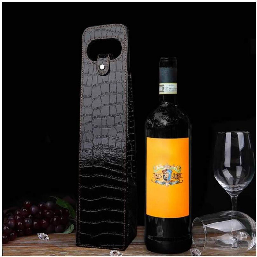Gaveeske til vinflaske - Kunstskinn
