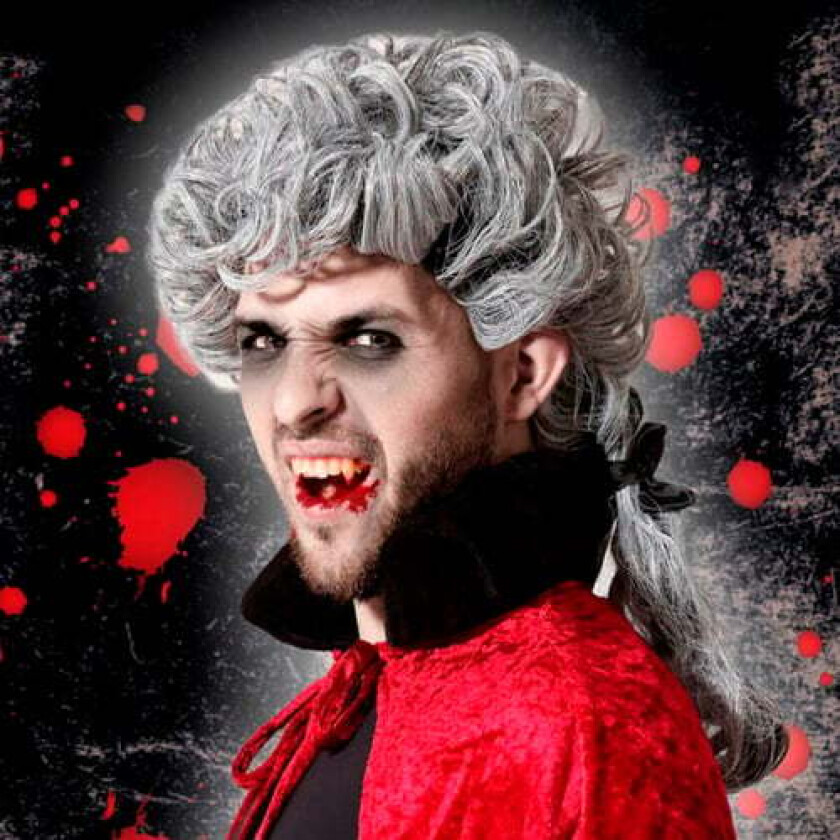 Parykk til Halloween grå