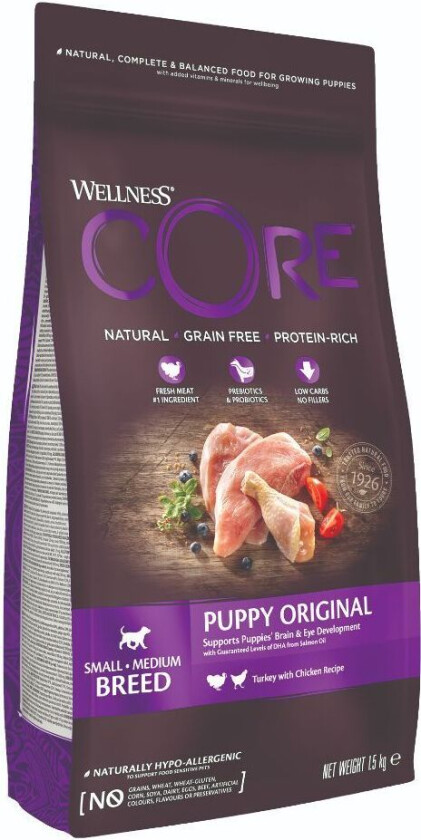 Puppy Small/Medium Breed Tørrfôr til valp 1,5 kg