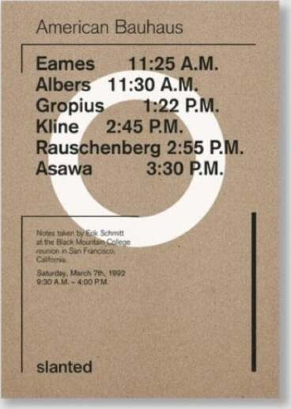 American Bauhaus av Erik Schmitt