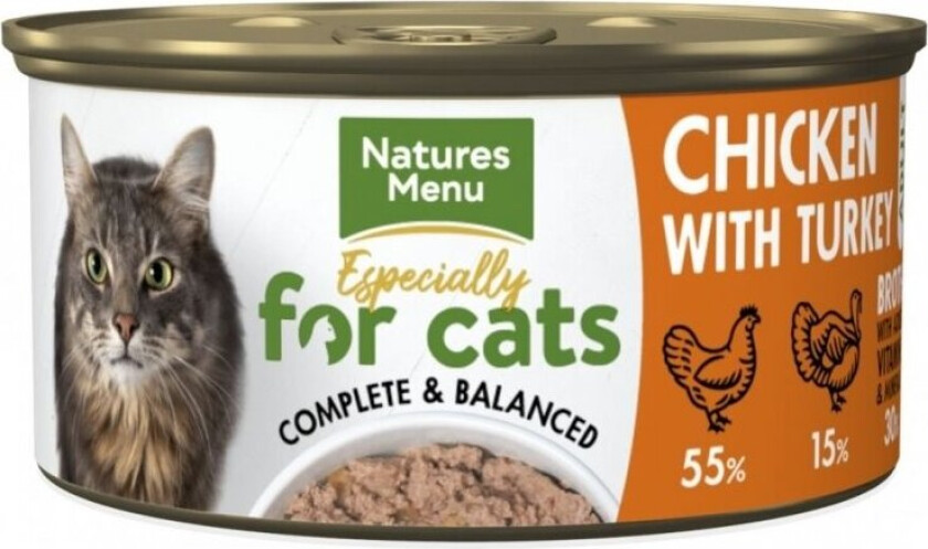 Natures Menu Cat Adult Kylling & Kalkun 85 g