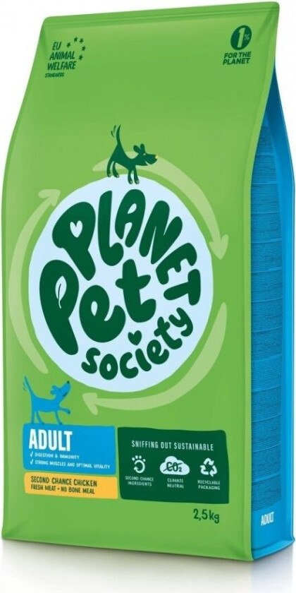 Planet Pet Society Dog Adult Second Chance Chicken (2,5 kg)