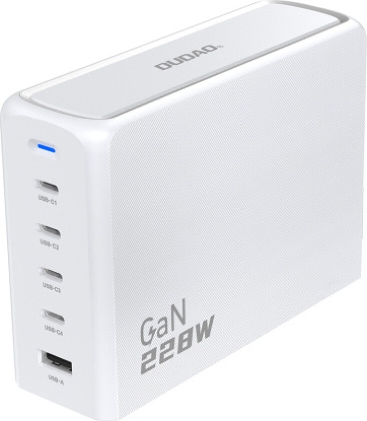 A228eu 228watt Adapter Gan 4xusb-C + 1xusb-A Hvid