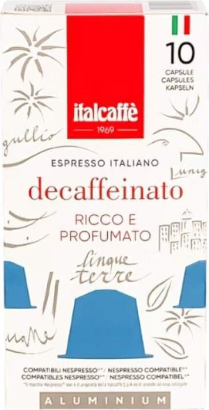 Italcaffè Nespresso Decaf kaffekapsler 10 stk.