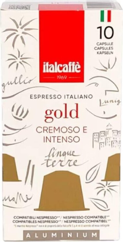 Italcaffè Nespresso Gold kaffekapsler 10 stk.