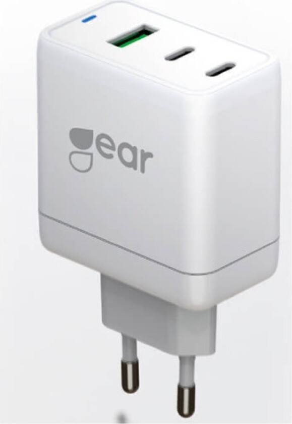 Charger GAN 220V 2xUSB-C + 1xUSB-A PD/PPS 65W White