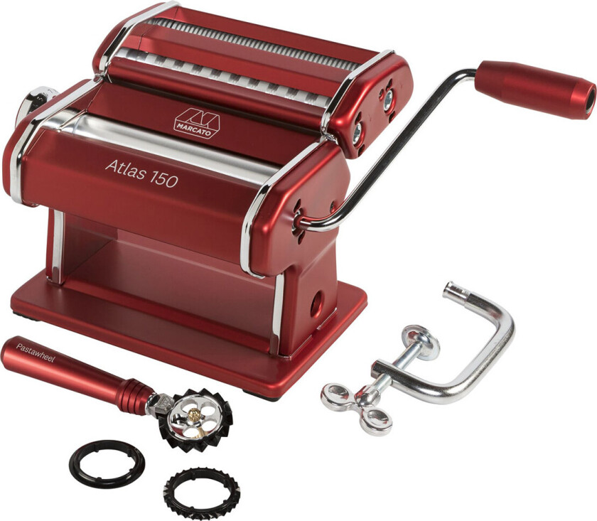 marcato Merket Atlas 150 Rossa + Pasta- Hjul Rød