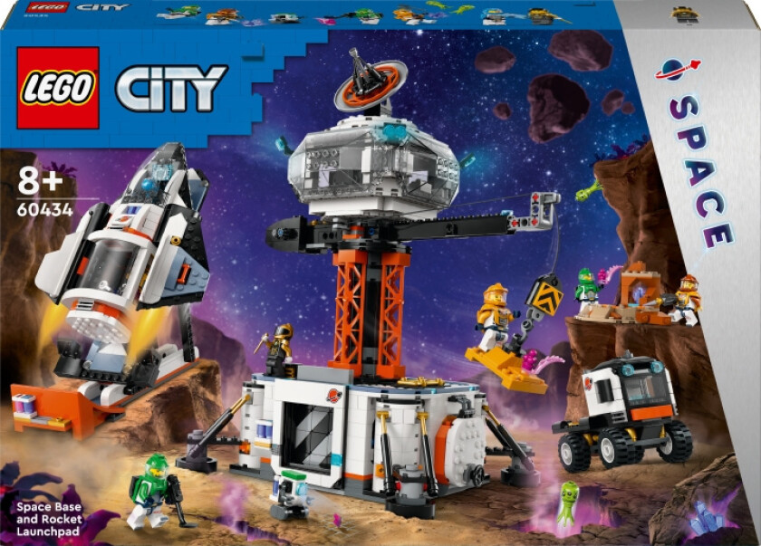 Lego City - Rombase Og Utskytningsrampe For Rakett 60434