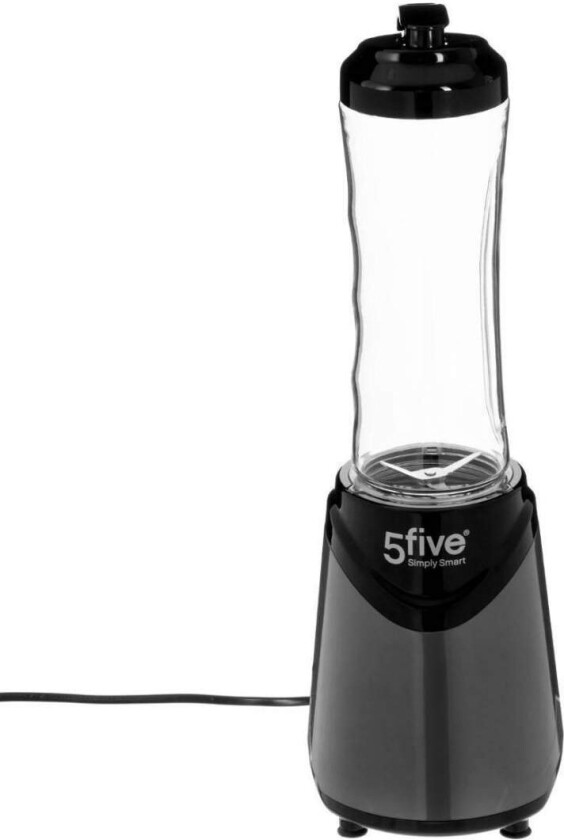 Kompakt blender med flaske - mørkegrå