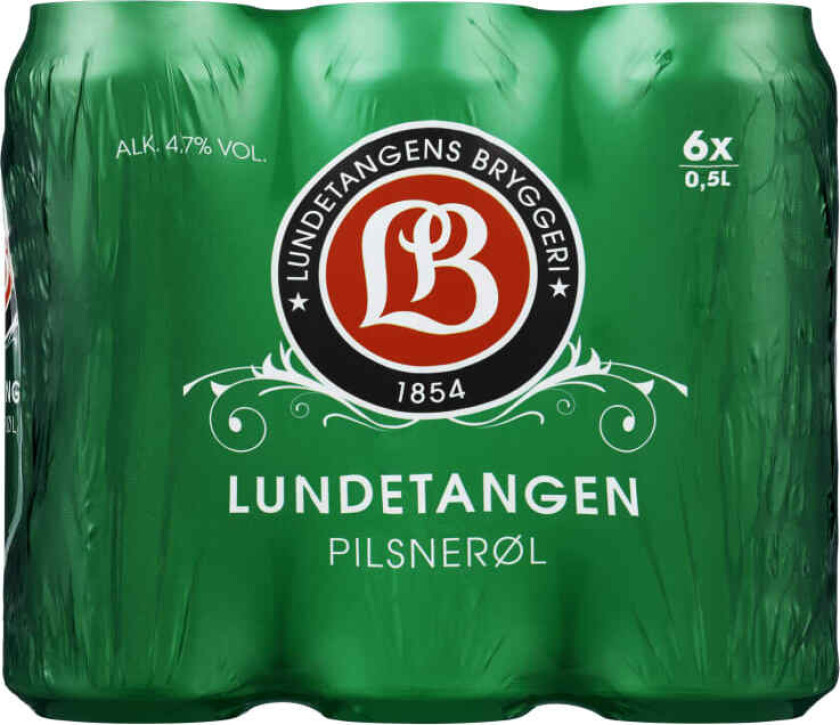 Lundetangen Pils 0,5lx6 boks