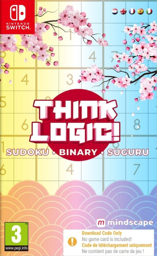 Think Logic! Sudoku - Binary - Suguru (Code in a Box) - Nintendo Switch - Puslespill