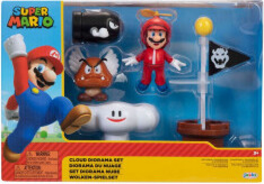 Nintendo  Lekesett Med 6 Cm Figurer - Cloud Diorama Sett