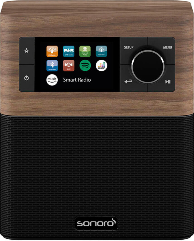 Stream II Walnut/Black - DAB/DAB+/FM - Brun