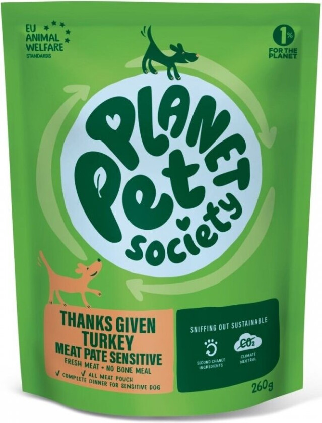 Planet Pet Society Dog Sensitive Kalkun 260 g