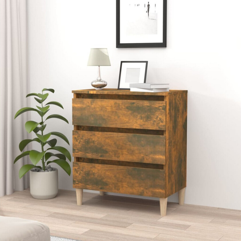 Skjenk røkt eik 60x35x69 cm konstruert tre