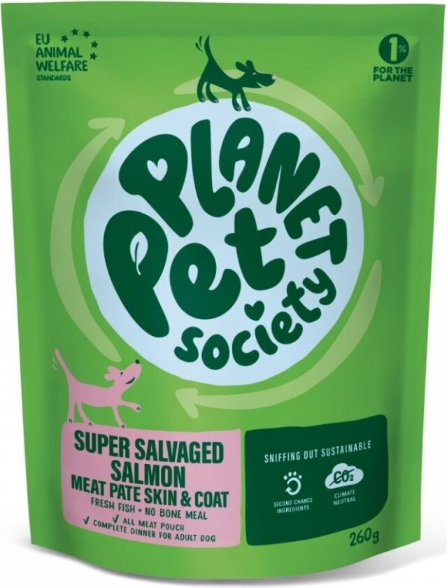 Planet Pet Society Dog Skin & Coat Laks 260 g