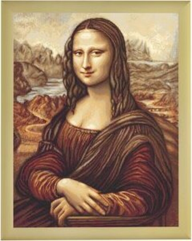 Broderipakke Bilde Mona Lisa