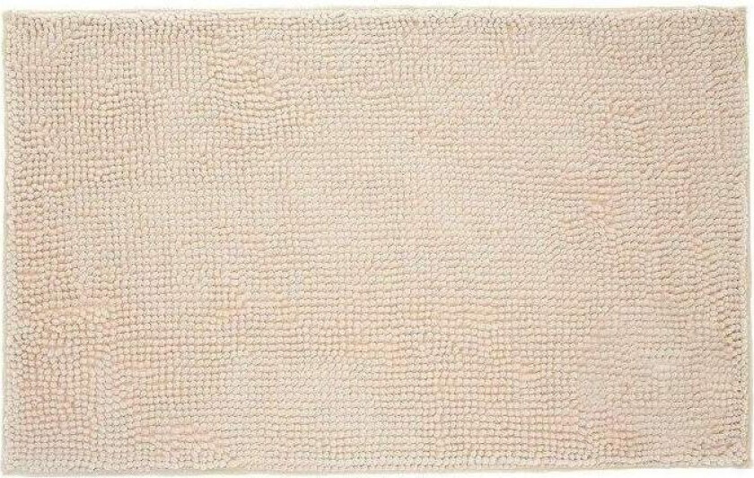 Chenille baderomsteppe, 50 x 80 - Sand