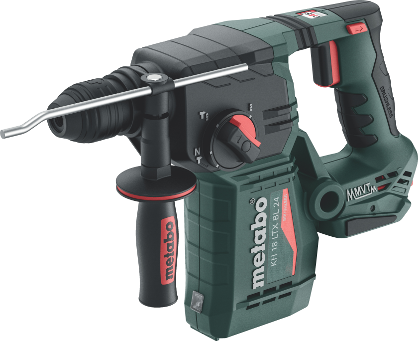 KH 18 LTX BL 24, SDS Plus, Sort, Grønn, Børsteløs motor, 2,4 cm, 1280 RPM, 2,2 J