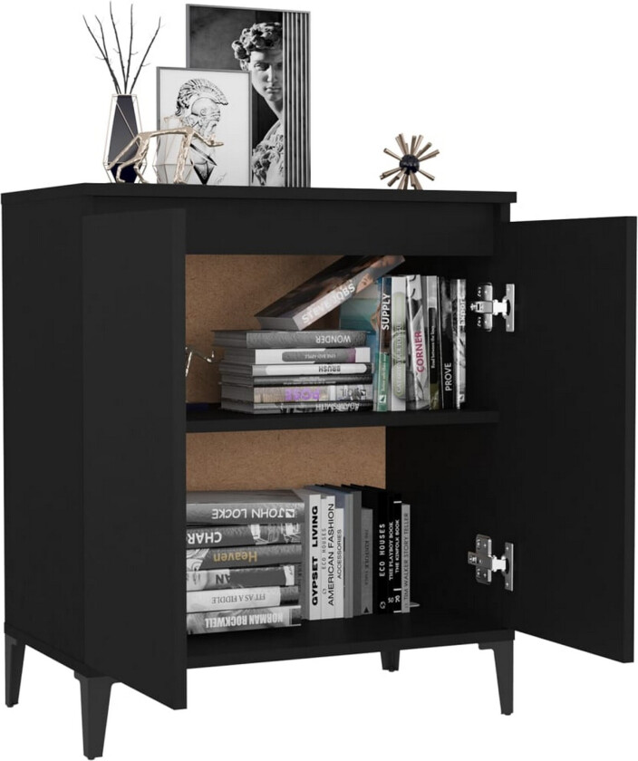 Skjenk svart 60x35x70 cm sponplate