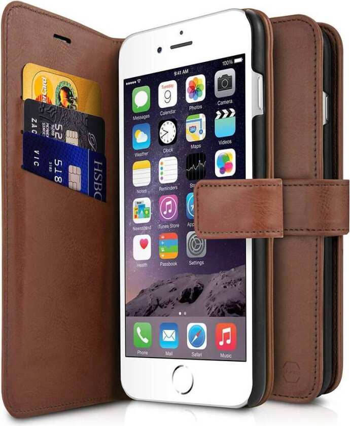 ITSKINS BOOK cover til iPhone 8 / 7 / 6s / 6®. Brun