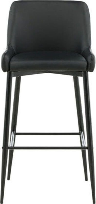 Bilde av Plaza barstol PU kunstskinn svart.