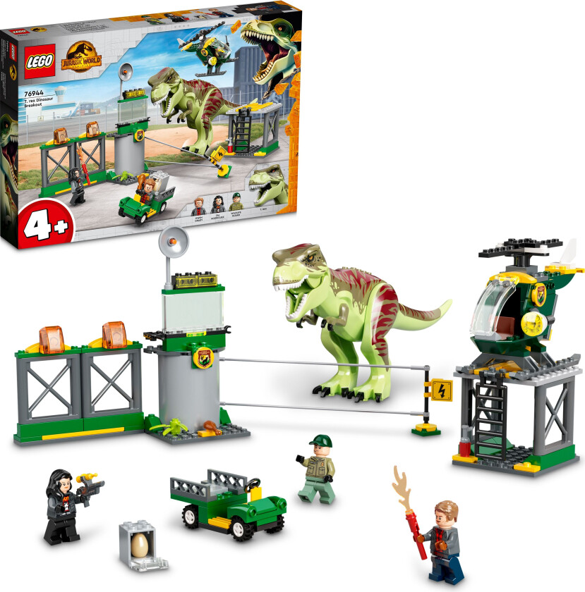 Lego T.rex på rømmen76944