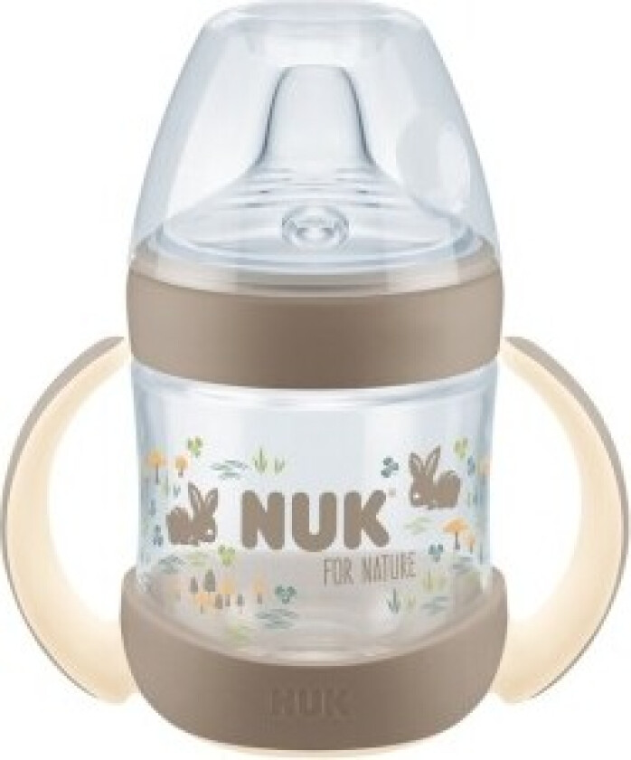 For Nature Learner Bottle Silicone Drikkekopp, 6-18 mnd, beige, 150 ml