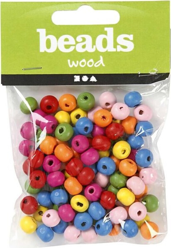 Bilde av Wooden Beads Mix 8mm 16gr