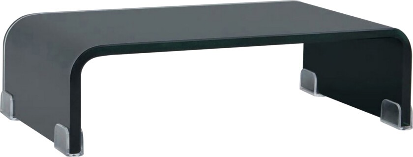 TV-benk glass 40x25x11 cm - sort