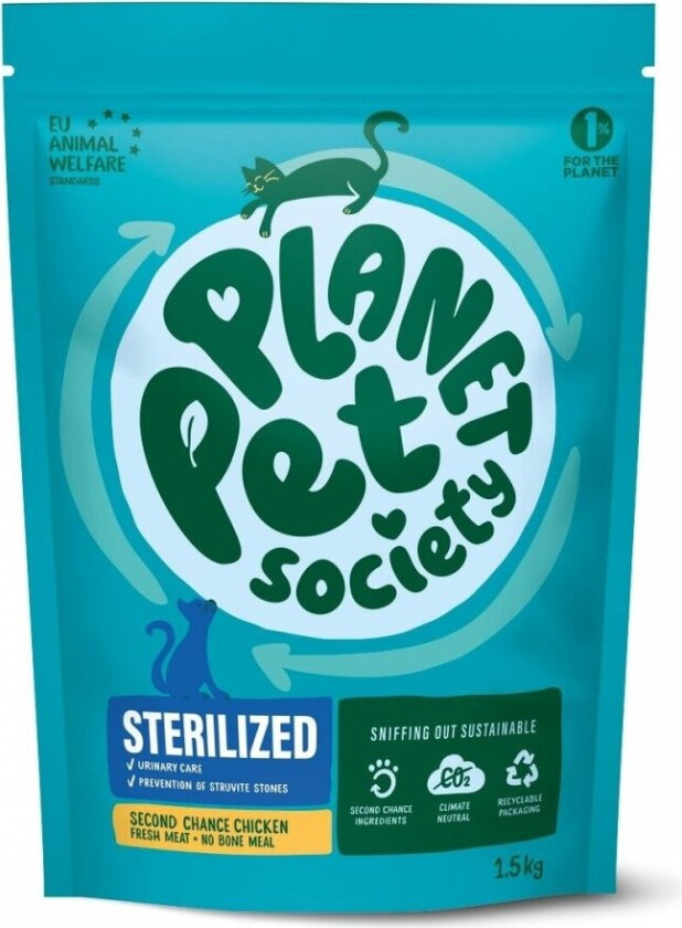 Planet Pet Society Cat Sterilized Second Chance Chicken (1,5 kg)