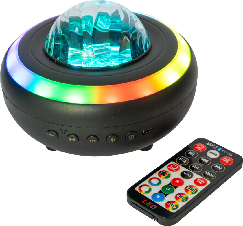 Party Light & Sound Bluetooth høyttaler med LED-effekt