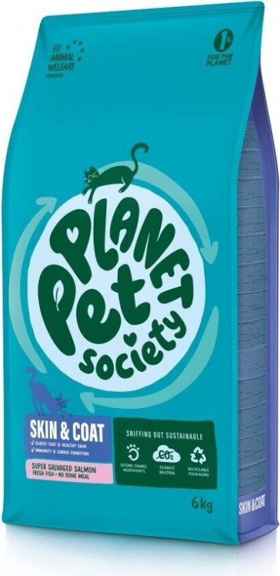 Planet Pet Society Cat Skin & Coat Super Salvaged Salmon (6 kg)