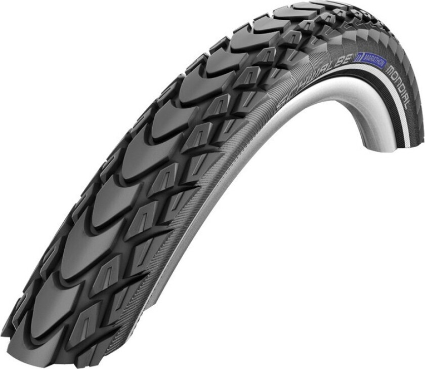 Marathon Mondial, 28, Bybruk/eventyr, Veg, Tubeless Ready, Folding bead, Sort, 50 - 85 psi