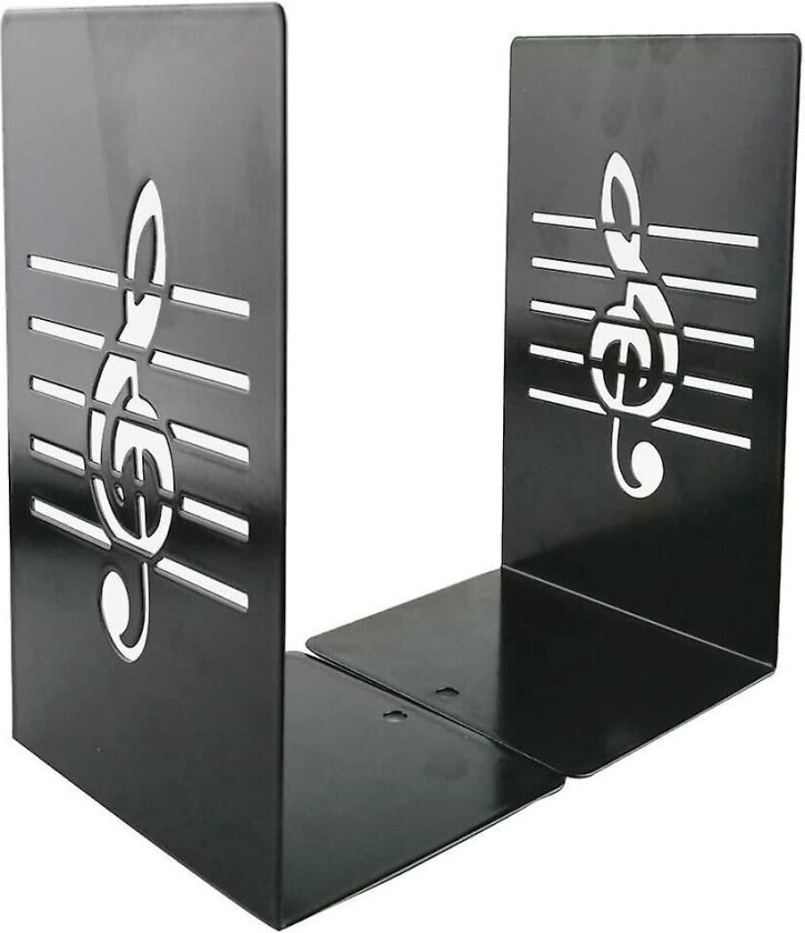 Kreative musikknoteformede bokstøtter i solid metall