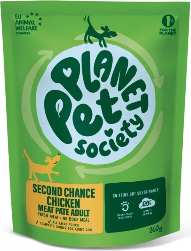 Planet Pet Society Dog Adult Kylling 260 g