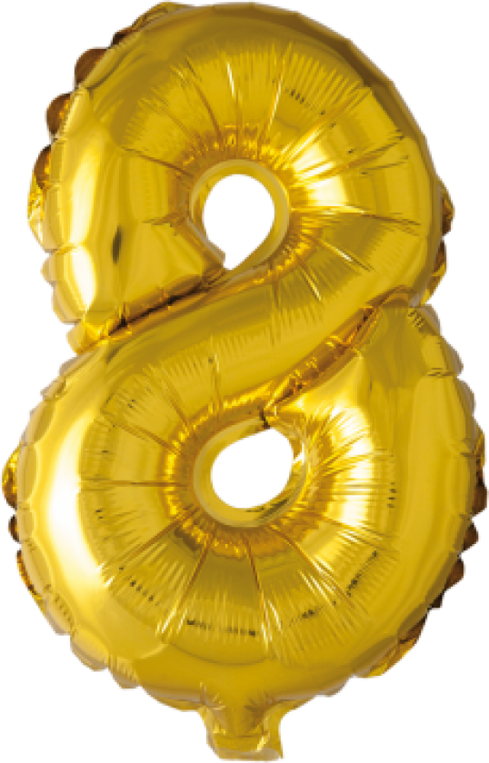 Folie Ballong Gull 41 Cm - Tallet 8