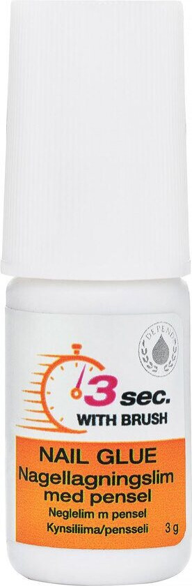 Nail Glue 3 Sec. Naturel Reperation With Brush 3g