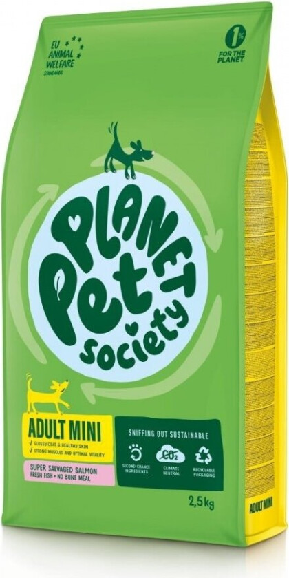 Planet Pet Society Dog Adult Mini Salmon (2,5 kg)