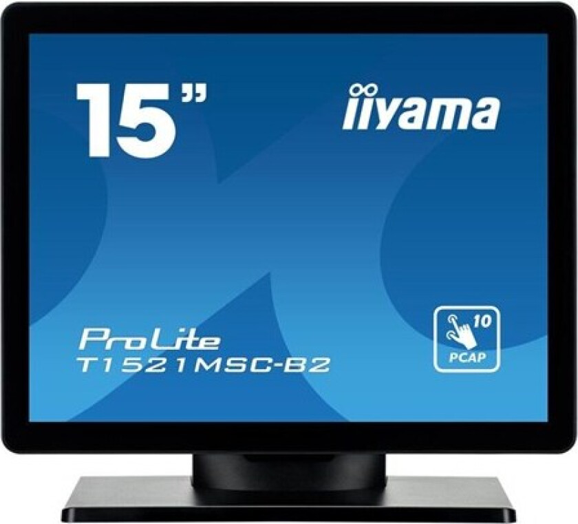 15" iiyama ProLite T1521MSC-B2 - LED monitor - 15" - 8 ms - Skjerm