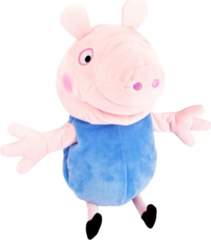 Peppa Gris George Pig snakkende interaktiv hånddukke 25cm