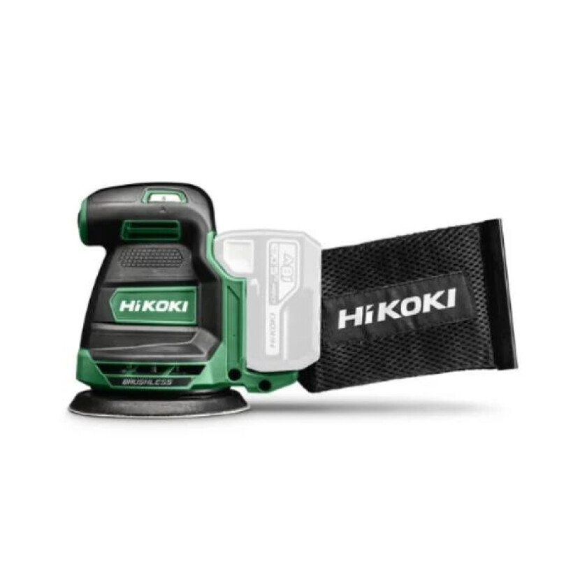 Hikoki Liten, Lett Og Kompakt Eksentersliper Med Høy Slipe- Og Pusse Effekt.