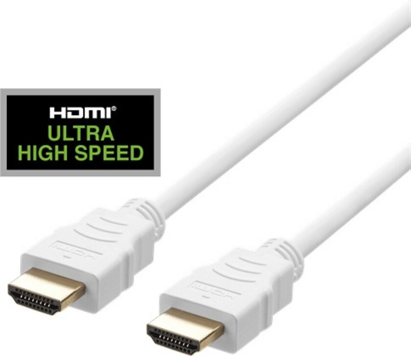 Ultra High Speed Hdmi-Kabel 2.1 - Hvit - 3m