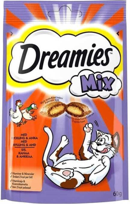Dreamies® Mix Kylling & And 60g