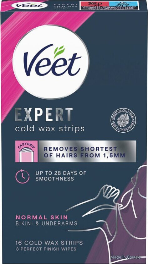 Expert Cold Wax Strips Bikini & Underarms Normal Skin 16pcs